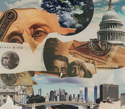 Financial Power_ Collage Art of Global Economy and Markets